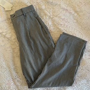 Zara houndstooth trouser pants